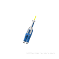 LC UniBoot Fiber Optic Patch Cord dengan tarik/dorong keran, dapat ditukar polaritas